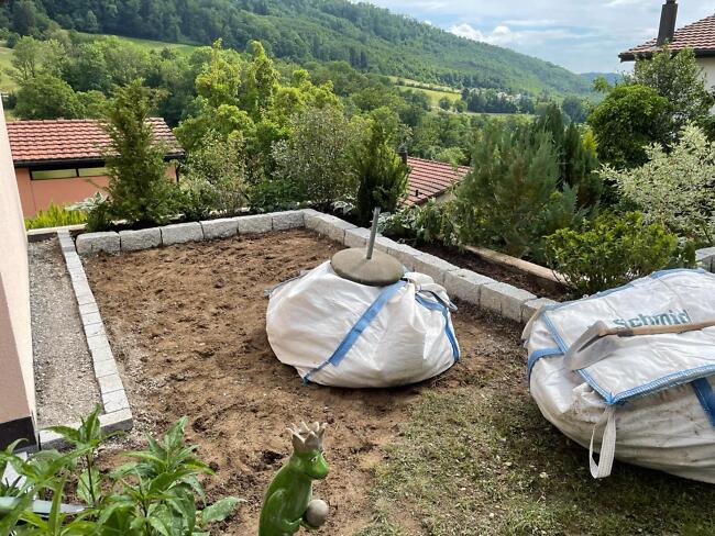 Fortschritt Privatgarten in Enetbaden